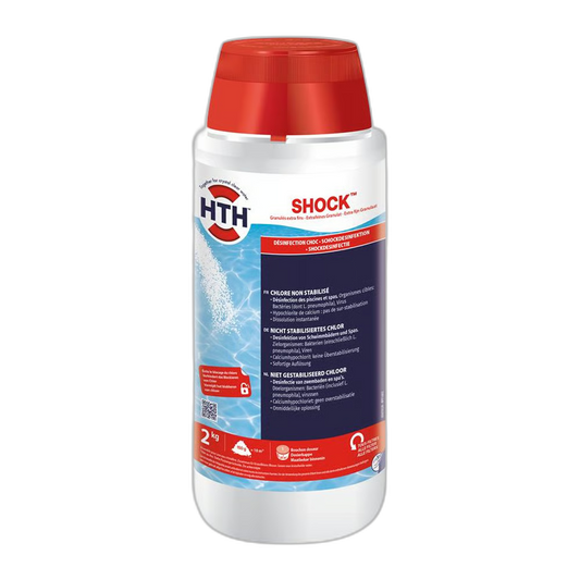 HTH Chlor 2 KG Dose, unstabilisert - anorganisch, frei von Isocyanursäuren (Stabilisatoren)